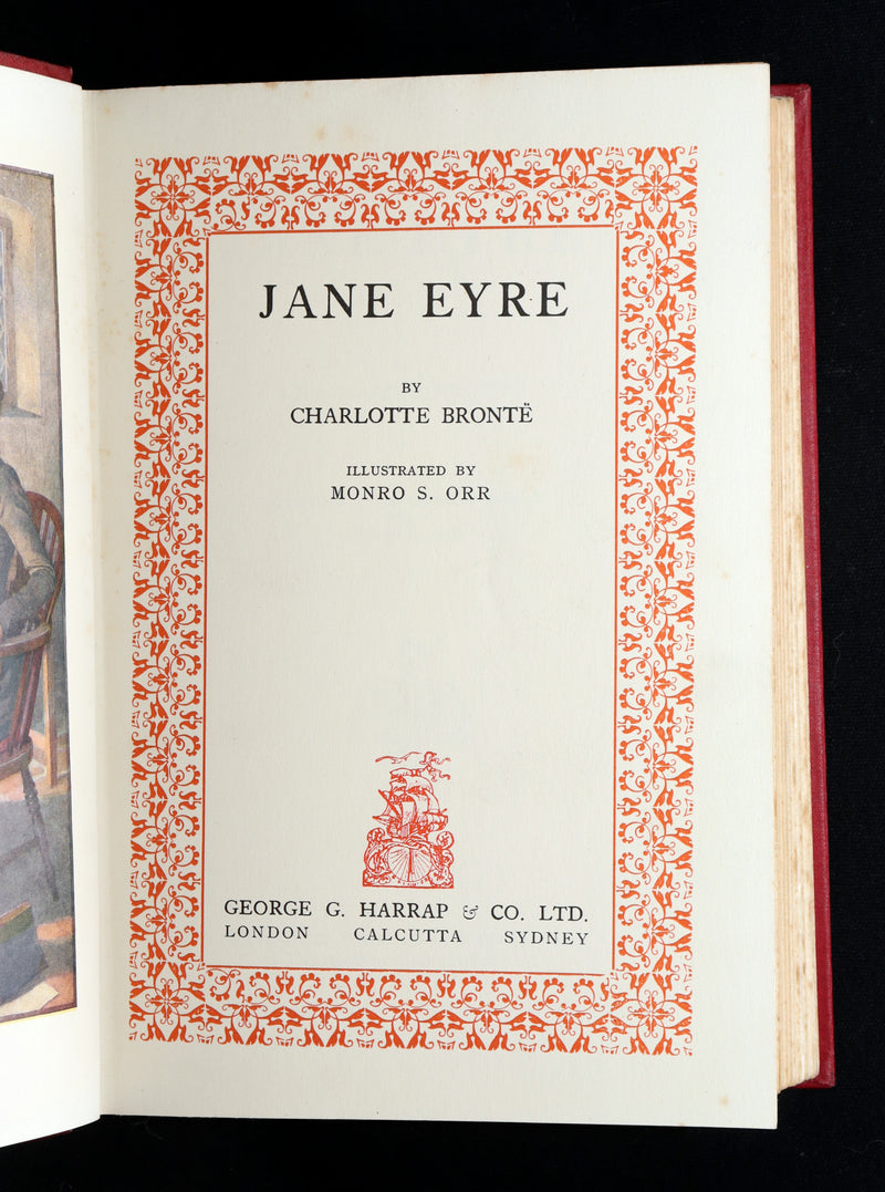 1921 First Illustrated Edition by Monro S. Orr - Jane Eyre by Charlotte Bronte