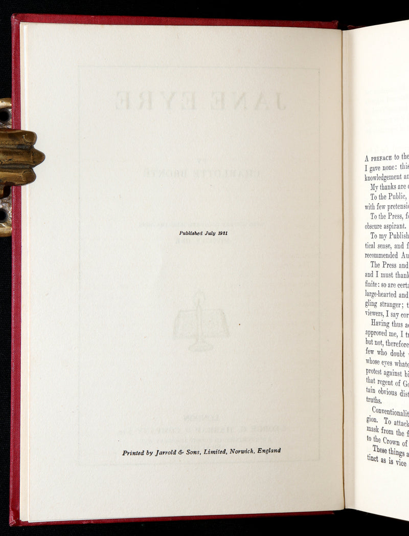 1921 First Illustrated Edition by Monro S. Orr - Jane Eyre by Charlotte Bronte