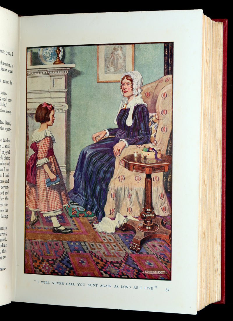 1921 First Illustrated Edition by Monro S. Orr - Jane Eyre by Charlotte Bronte