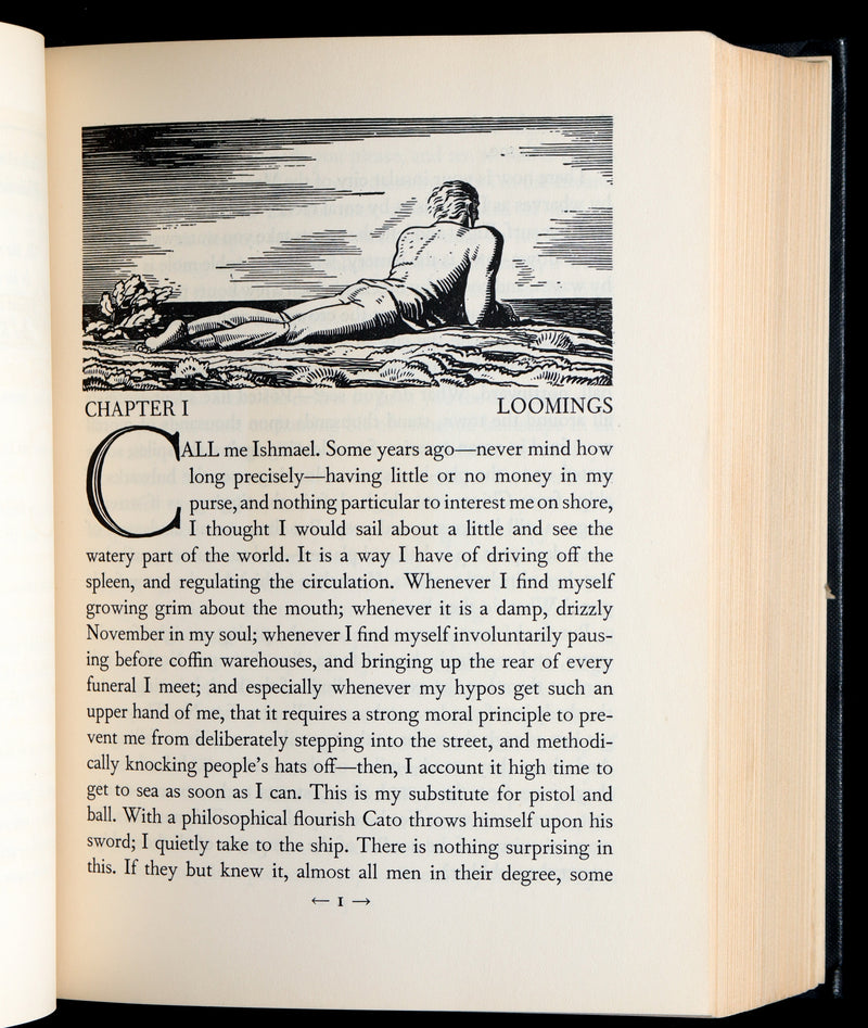 1930 Rare First Edition - Moby Dick by Melville illustrated by Rockwell Kent