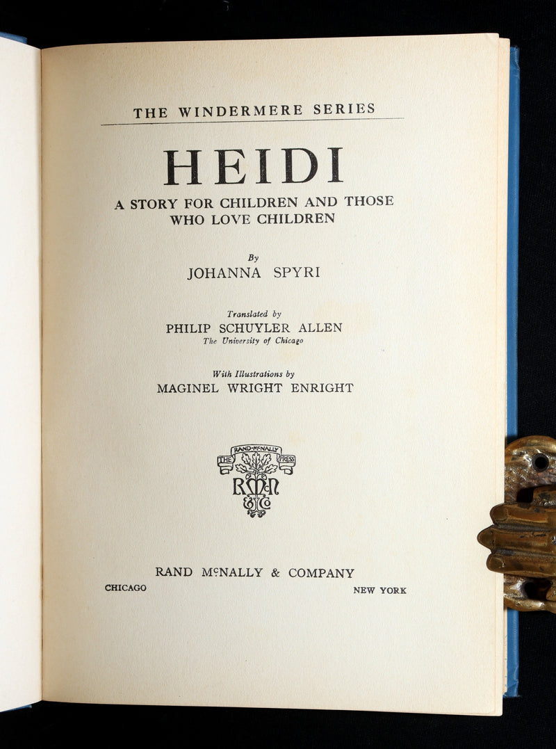 1921 First Edition illustrated by Maginel Wright Enright- Heidi by Johanna Spyri