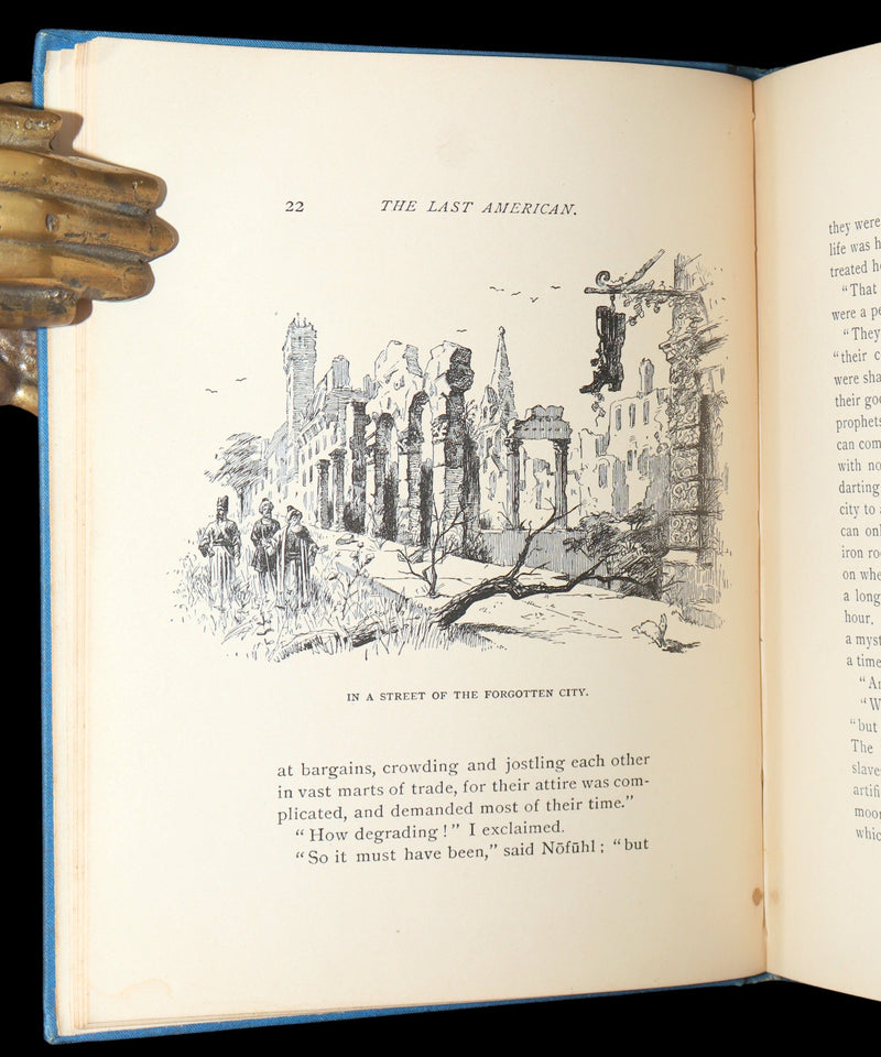 1889 Rare Precursors of Science Fiction - The Last American by J.A. Mitchell