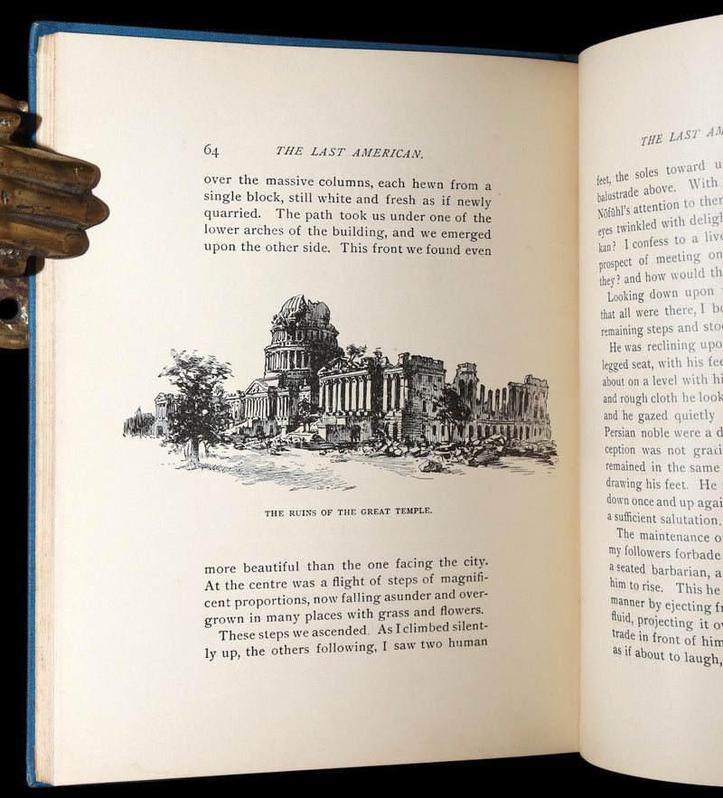 1889 Rare Precursors of Science Fiction - The Last American by J.A. Mitchell