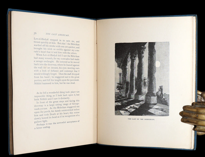 1889 Rare Precursors of Science Fiction - The Last American by J.A. Mitchell