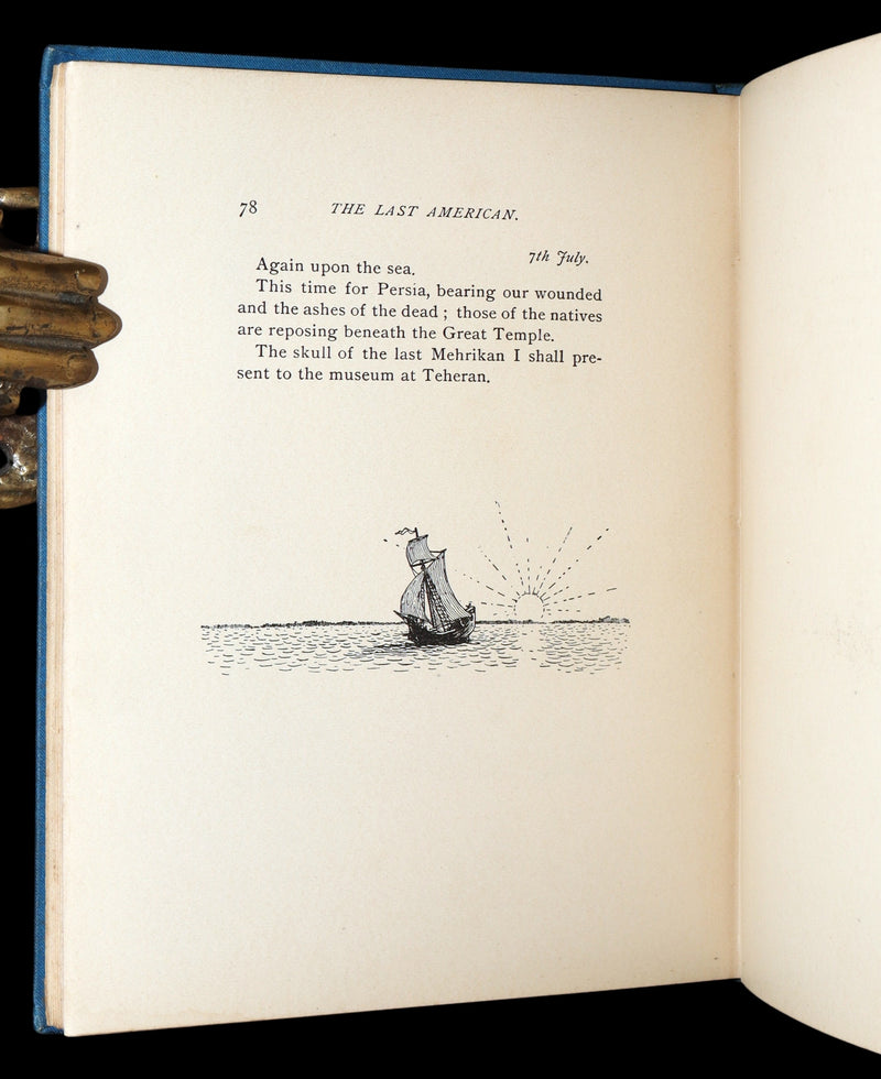 1889 Rare Precursors of Science Fiction - The Last American by J.A. Mitchell