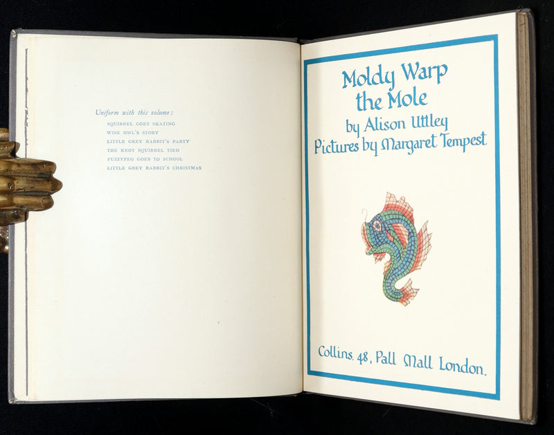 1940 Rare First Edition - Moldy Warp the Mole Illustrated by Margaret Tempest