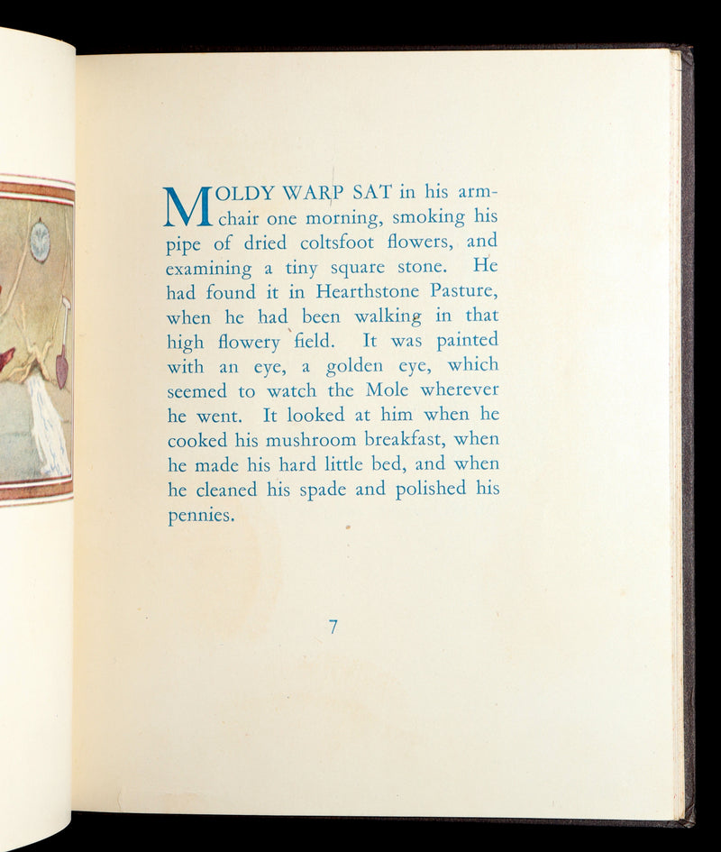 1940 Rare First Edition - Moldy Warp the Mole Illustrated by Margaret Tempest