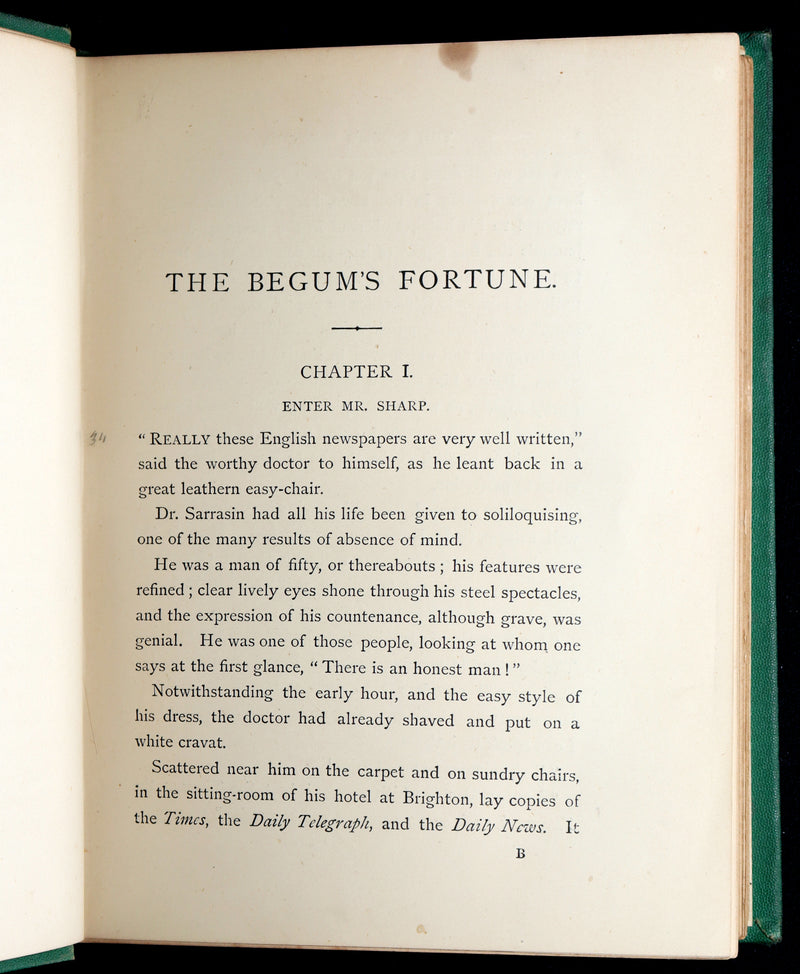 1882 Rare Edition- Jules Verne The Begum's Fortune With Mutineers of the Bounty