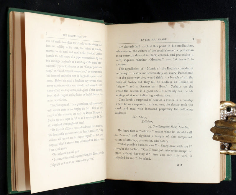 1882 Rare Edition- Jules Verne The Begum's Fortune With Mutineers of the Bounty