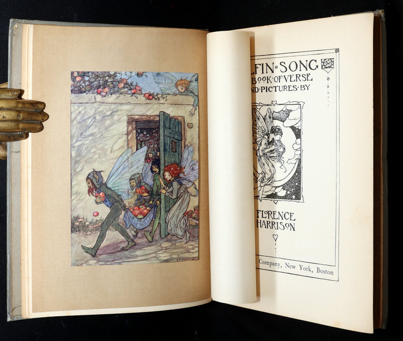 1912 Rare First Edition - Elfin Song, Verse and Pictures by Florence Harrison