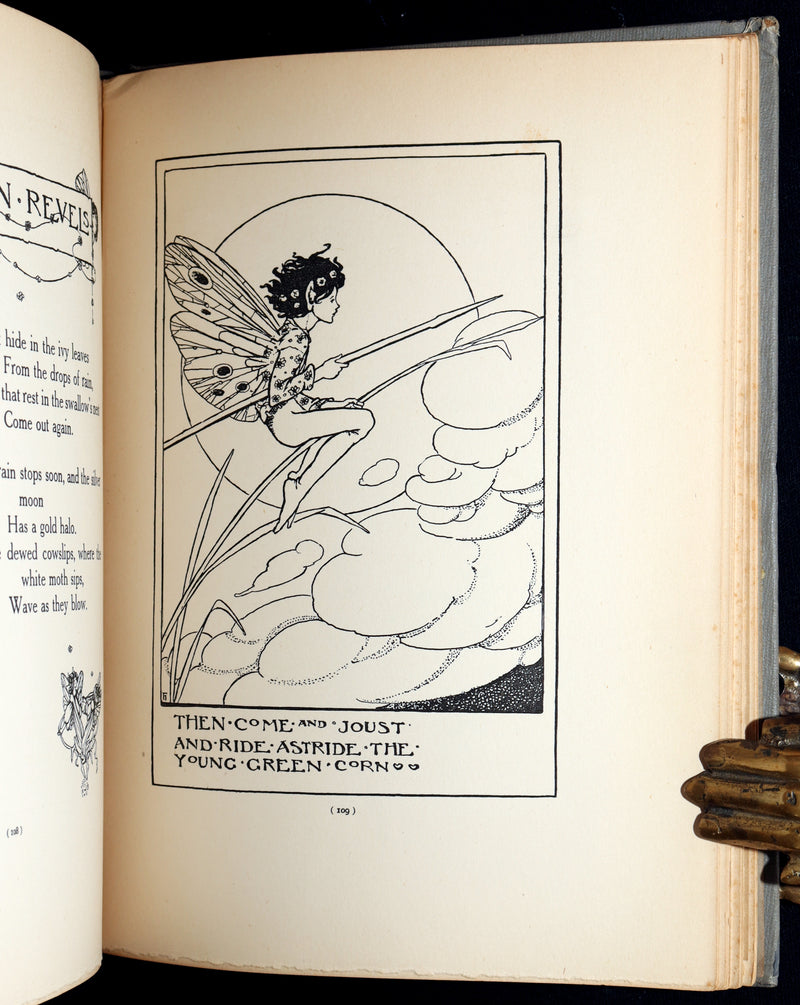 1912 Rare First Edition - Elfin Song, Verse and Pictures by Florence Harrison