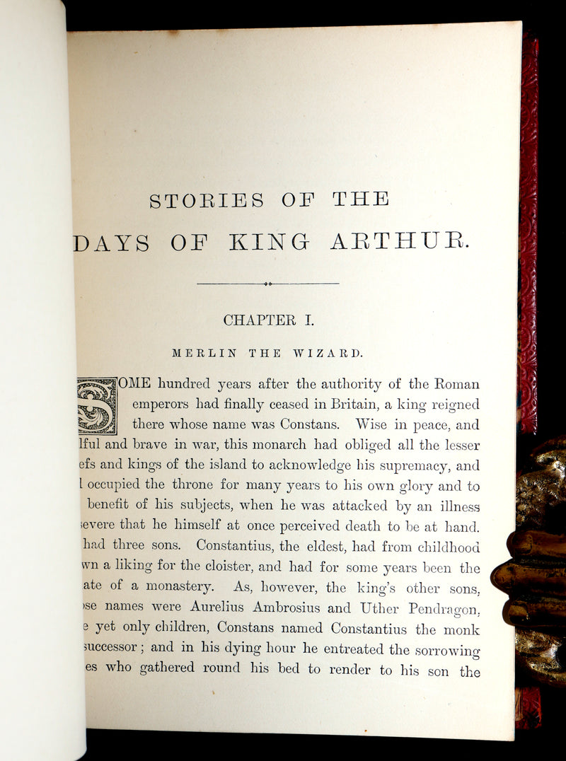 1898 Rare Book - Stories of the Days of King Arthur illustrated by Gustave Dore