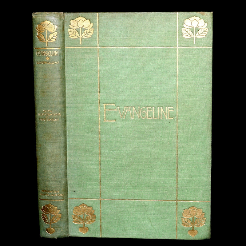 1893 Rare Book - Evangeline, A Tale of Acadie illustrated by F O C Darley
