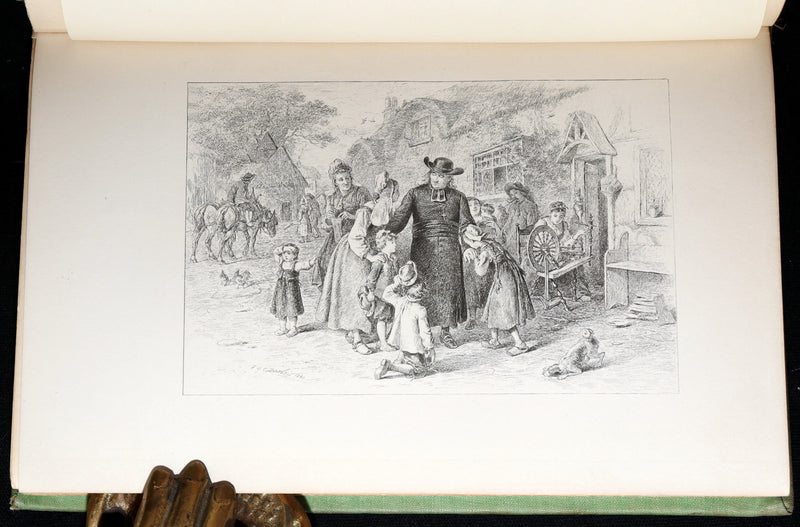 1893 Rare Book - Evangeline, A Tale of Acadie illustrated by F O C Darley