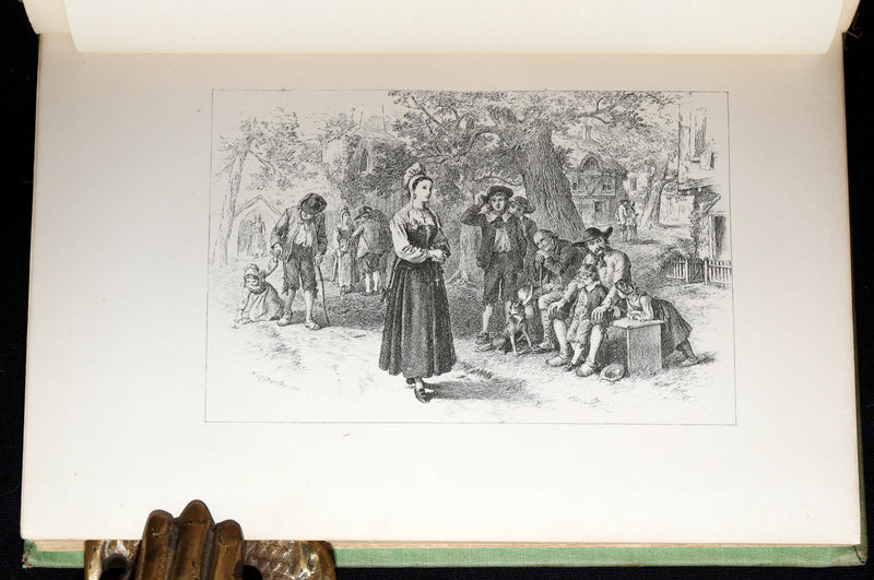 1893 Rare Book - Evangeline, A Tale of Acadie illustrated by F O C Darley