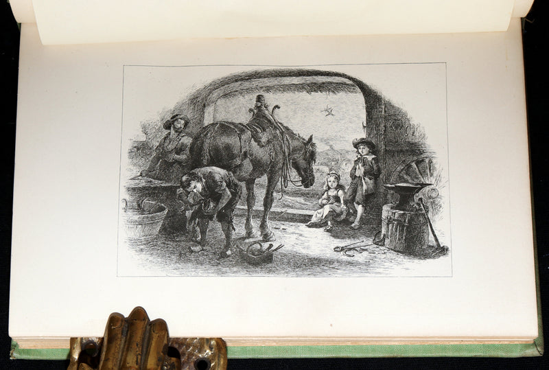 1893 Rare Book - Evangeline, A Tale of Acadie illustrated by F O C Darley