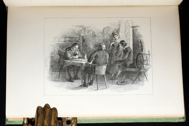 1893 Rare Book - Evangeline, A Tale of Acadie illustrated by F O C Darley