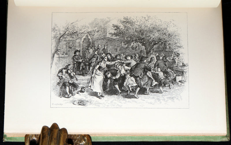 1893 Rare Book - Evangeline, A Tale of Acadie illustrated by F O C Darley