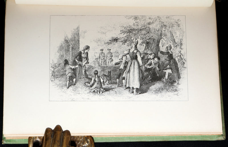 1893 Rare Book - Evangeline, A Tale of Acadie illustrated by F O C Darley