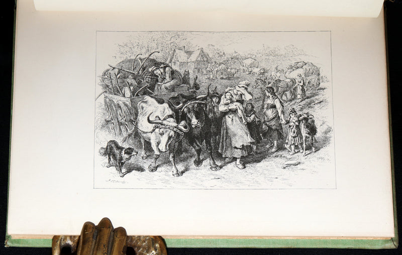 1893 Rare Book - Evangeline, A Tale of Acadie illustrated by F O C Darley