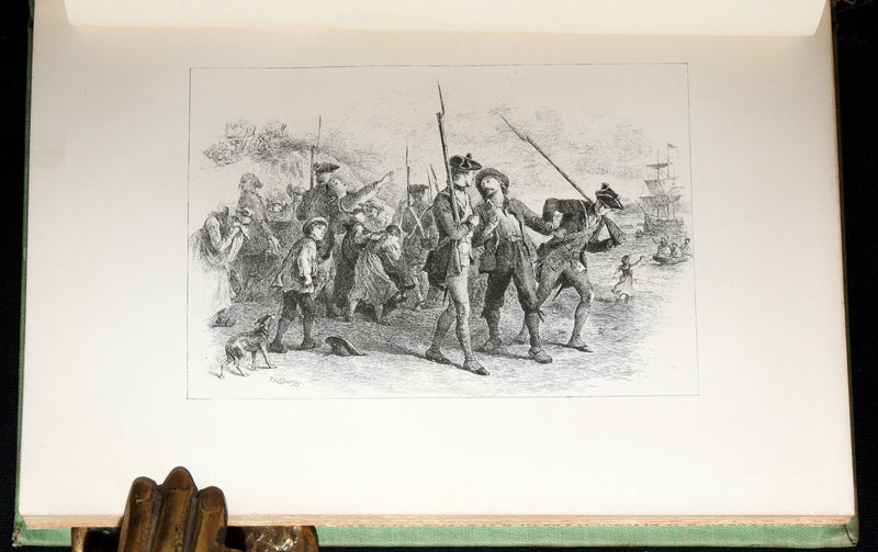 1893 Rare Book - Evangeline, A Tale of Acadie illustrated by F O C Darley