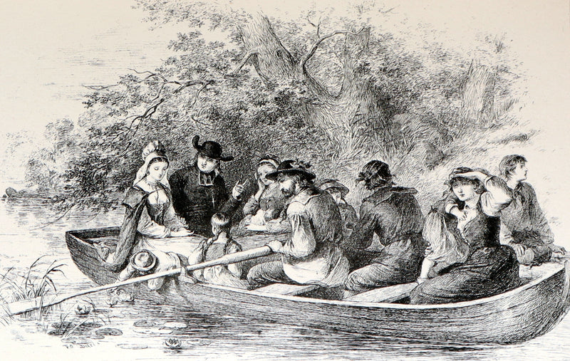 1893 Rare Book - Evangeline, A Tale of Acadie illustrated by F O C Darley