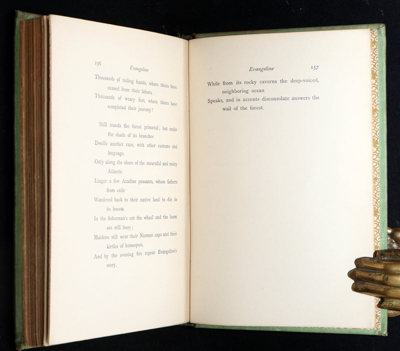 1893 Rare Book - Evangeline, A Tale of Acadie illustrated by F O C Darley