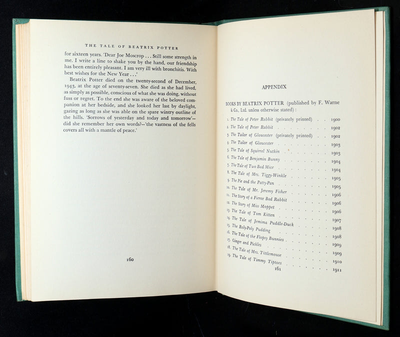 1946 Rare First Edition - The Tale of Beatrix Potter by Margaret Lane