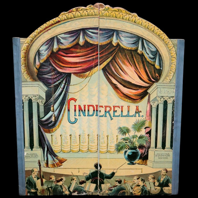 1891 Scarce Victorian Book - Cinderella, Theater Pantomime toy Book by McLoughlin.