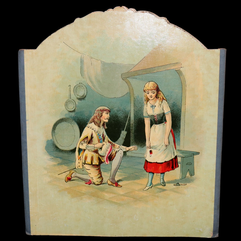 1891 Scarce Victorian Book - Cinderella, Theater Pantomime toy Book by McLoughlin.