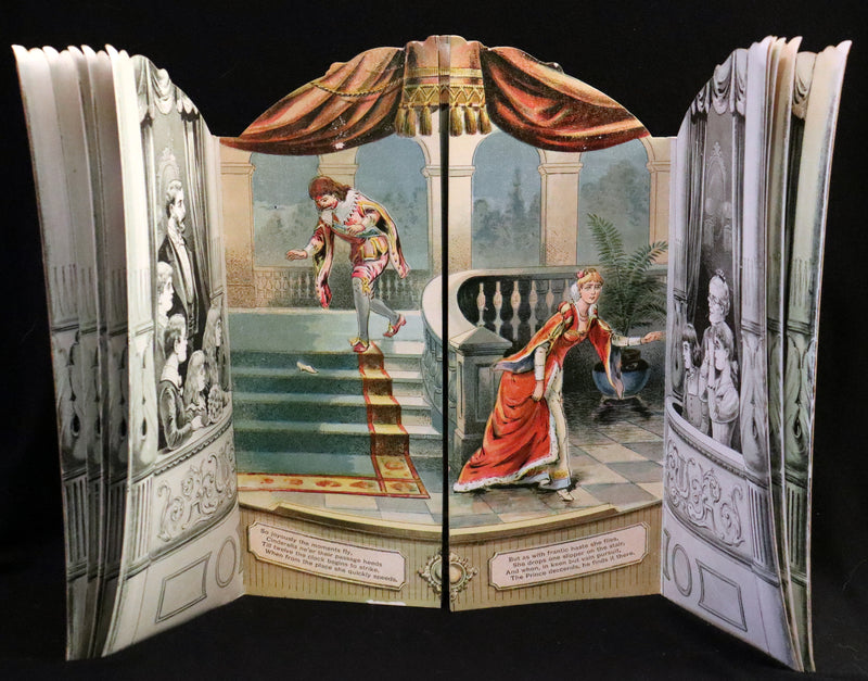 1891 Scarce Victorian Book - Cinderella, Theater Pantomime toy Book by McLoughlin.