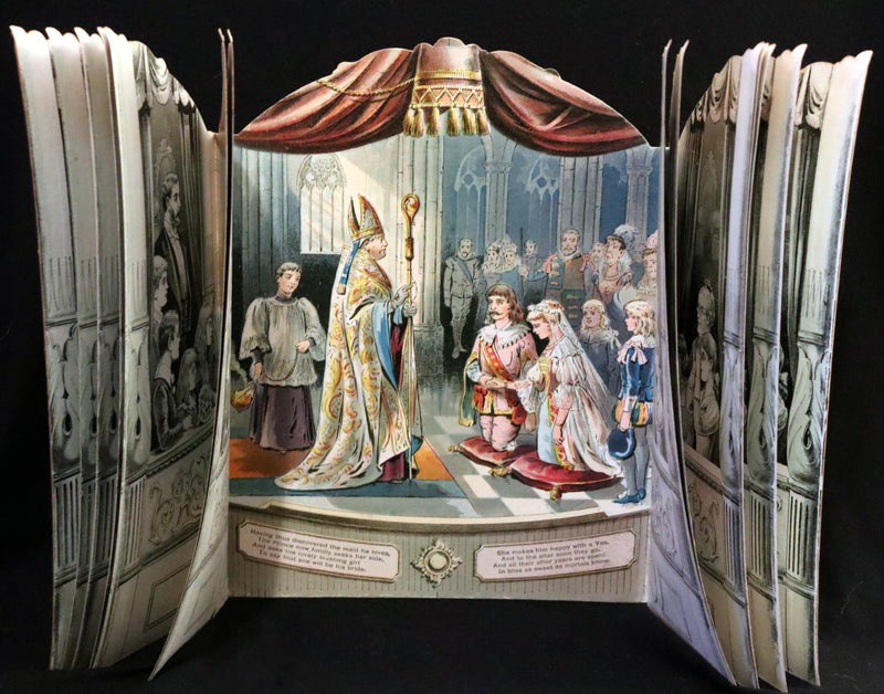 1891 Scarce Victorian Book - Cinderella, Theater Pantomime toy Book by McLoughlin.