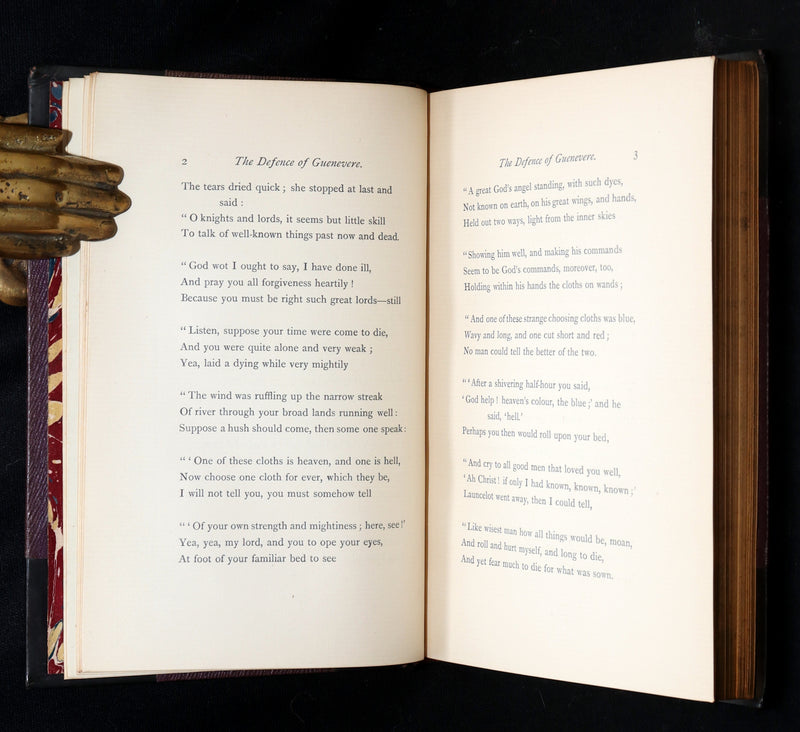 1883 Rare Book - The Defence of Guenevere, King Arthur by William Morris