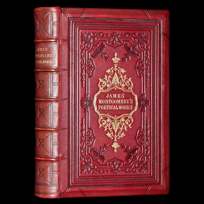 1860 Rare Book- The Poetical Works of James Montgomery of Sheffield, illustrated