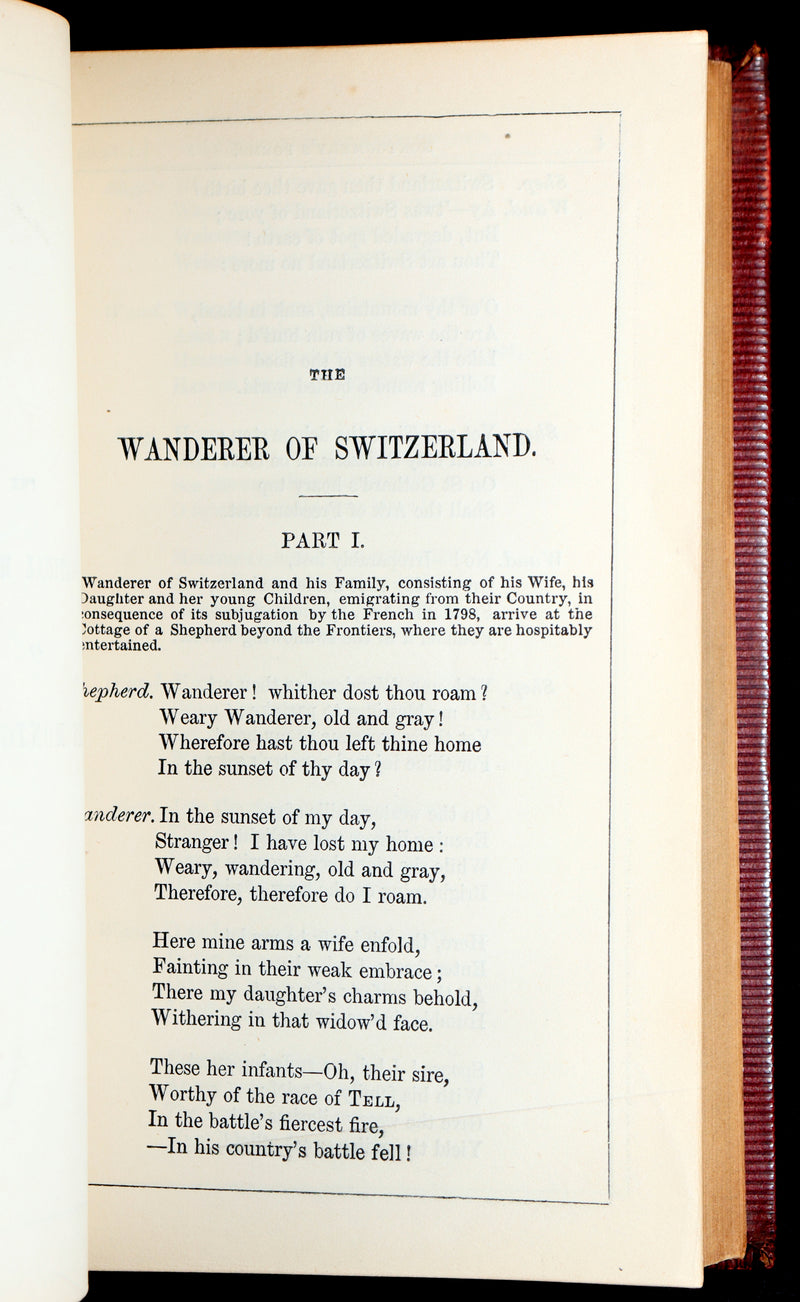 1860 Rare Book- The Poetical Works of James Montgomery of Sheffield, illustrated