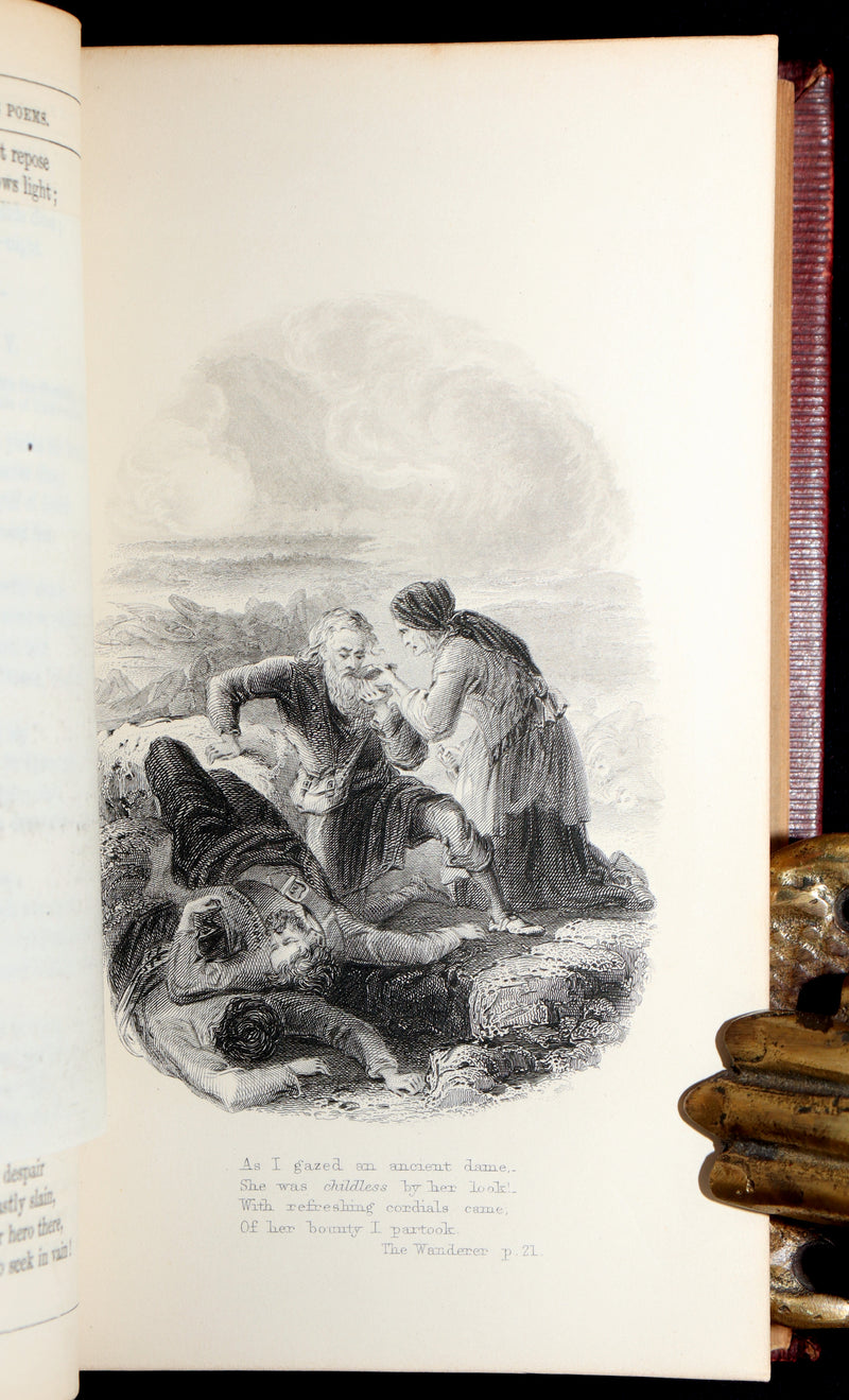 1860 Rare Book- The Poetical Works of James Montgomery of Sheffield, illustrated