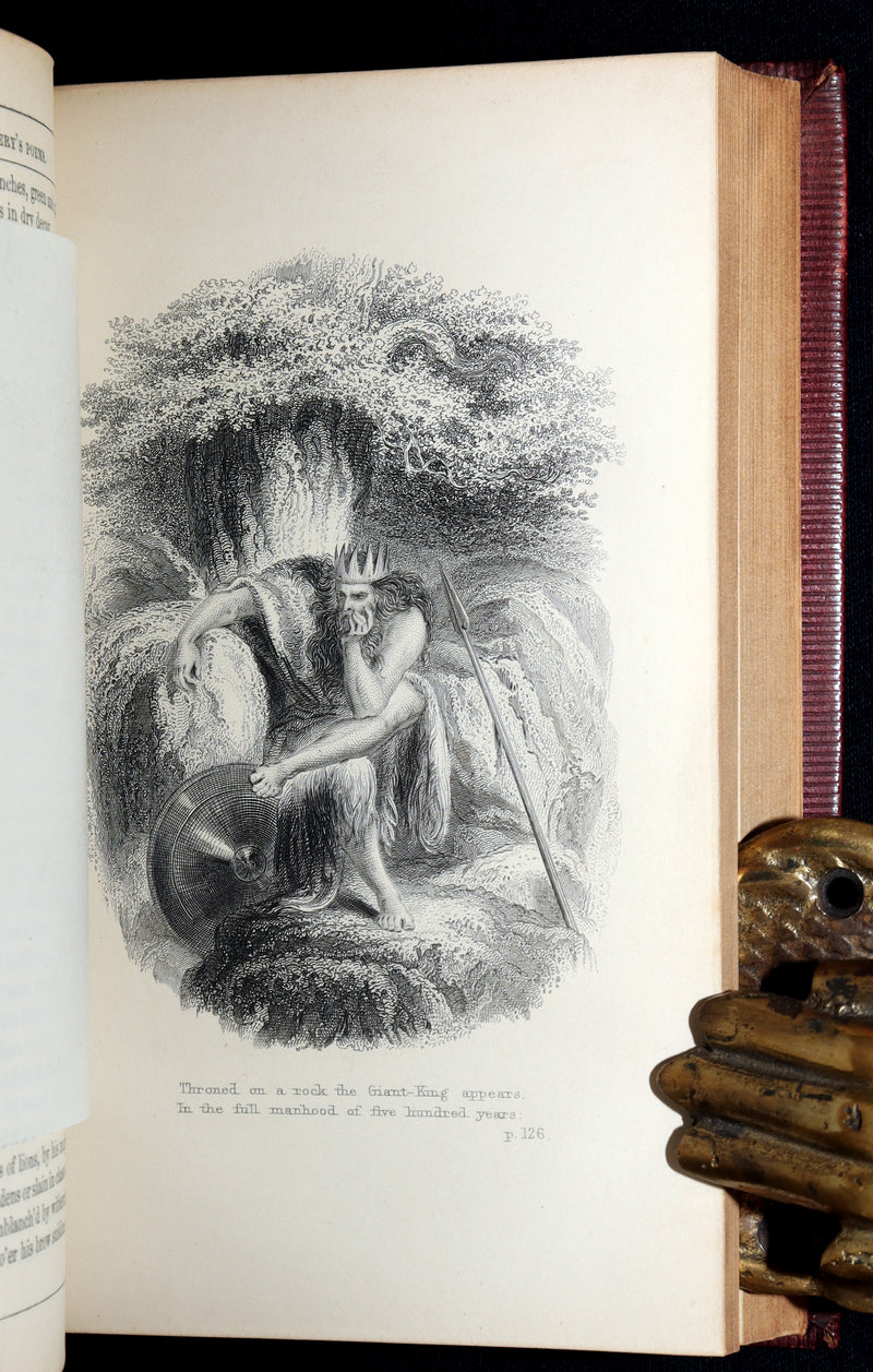 1860 Rare Book- The Poetical Works of James Montgomery of Sheffield, illustrated