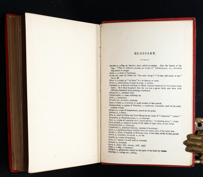 1890 Rare Book - The Life and Adventures of Robinson Crusoe by Daniel Defoe