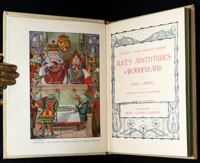 1897 Rare Book - Alice's Adventures in Wonderland by Lewis Carroll