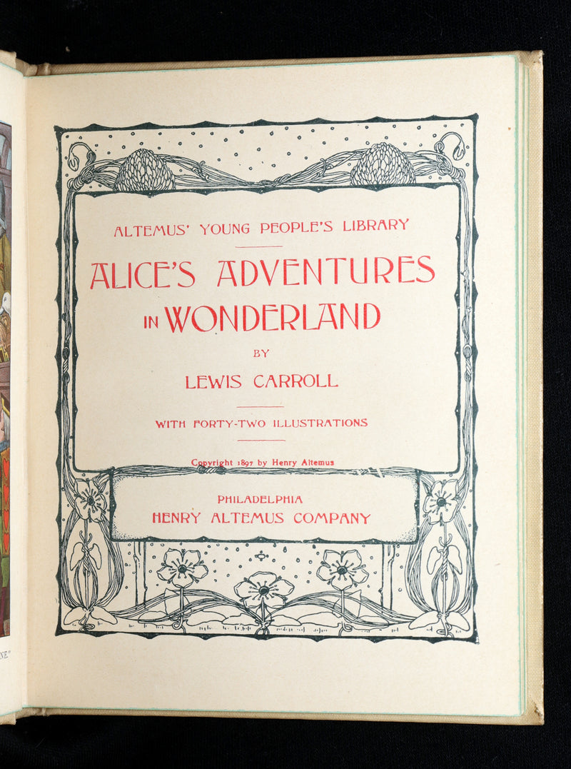1897 Rare Book - Alice's Adventures in Wonderland by Lewis Carroll
