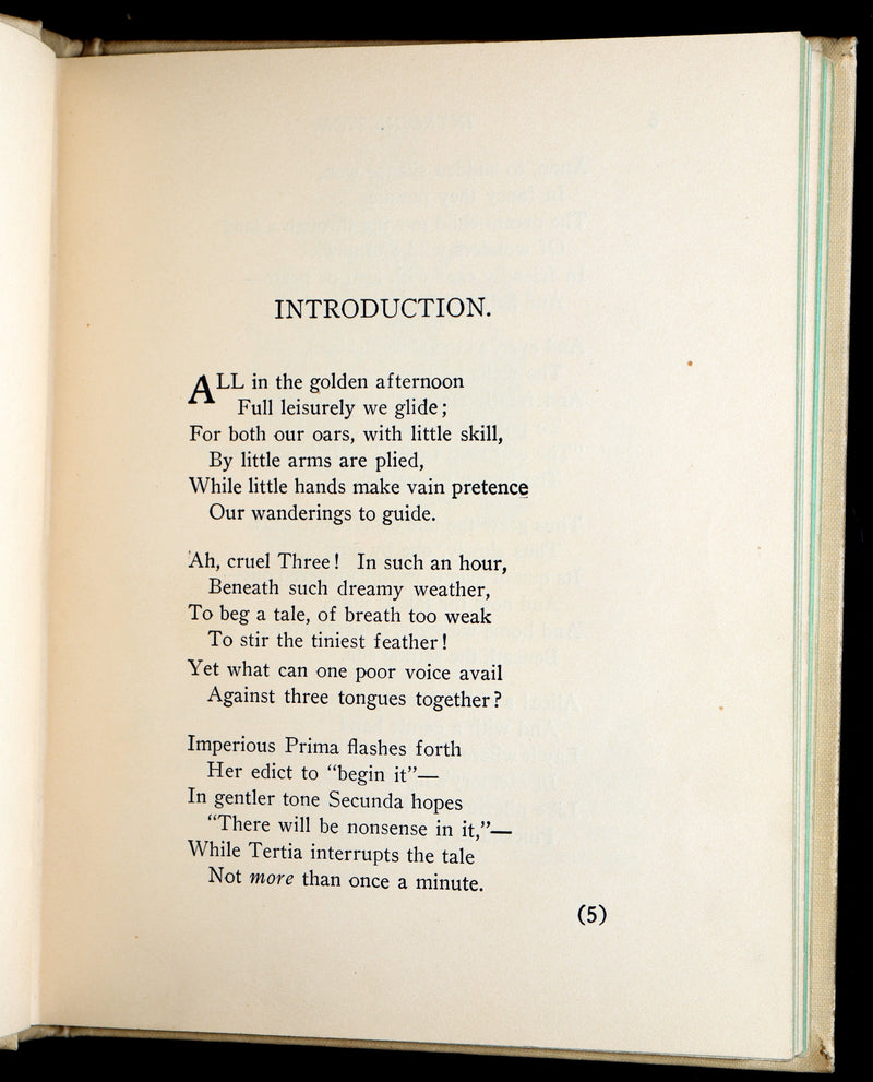 1897 Rare Book - Alice's Adventures in Wonderland by Lewis Carroll