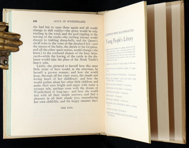 1897 Rare Book - Alice's Adventures in Wonderland by Lewis Carroll