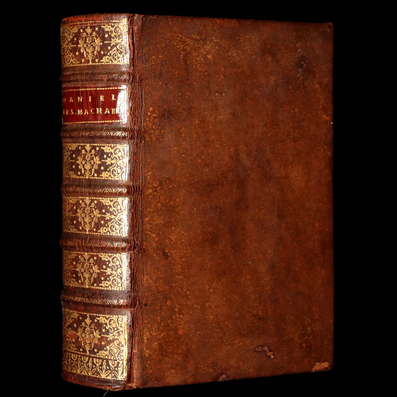 1700 Rare Latin French Book - Daniel and the Maccabees from the Old Testament