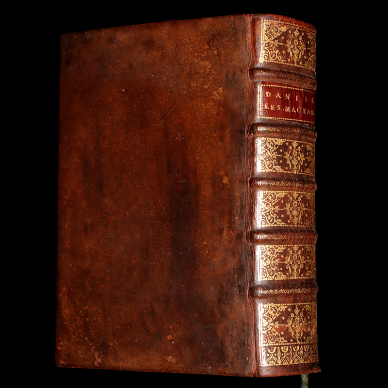 1700 Rare Latin French Book - Daniel and the Maccabees from the Old Testament