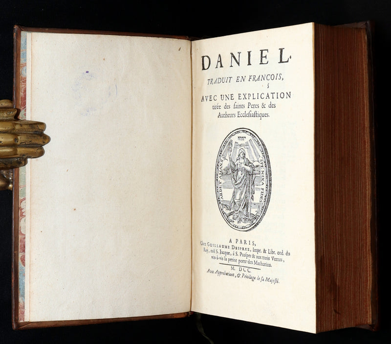 1700 Rare Latin French Book - Daniel and the Maccabees from the Old Testament