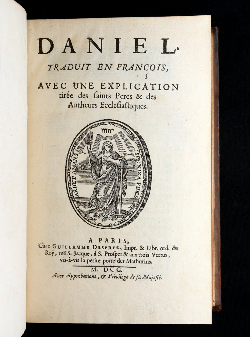 1700 Rare Latin French Book - Daniel and the Maccabees from the Old Testament