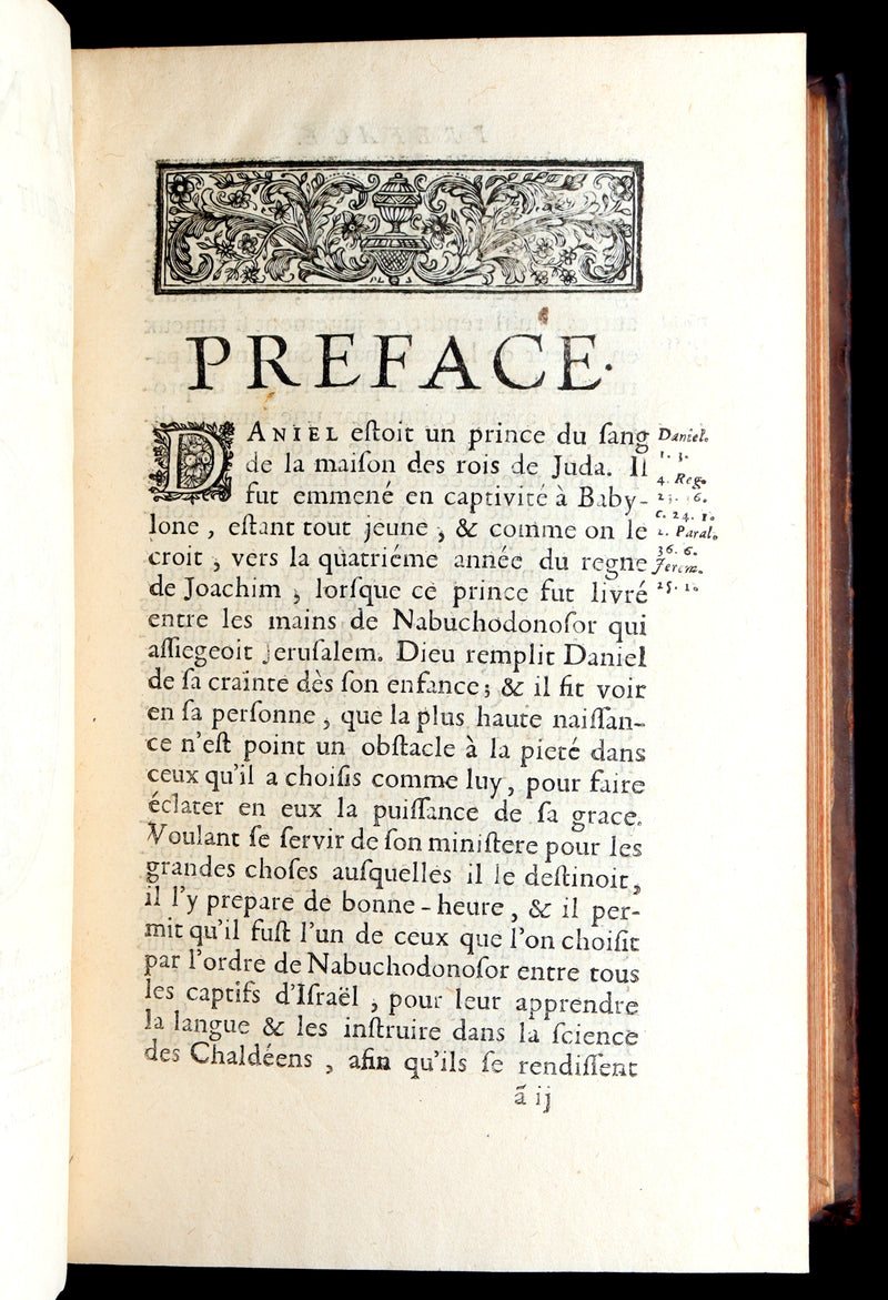 1700 Rare Latin French Book - Daniel and the Maccabees from the Old Testament