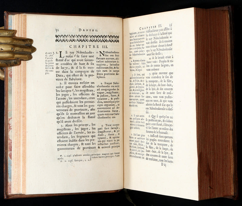 1700 Rare Latin French Book - Daniel and the Maccabees from the Old Testament