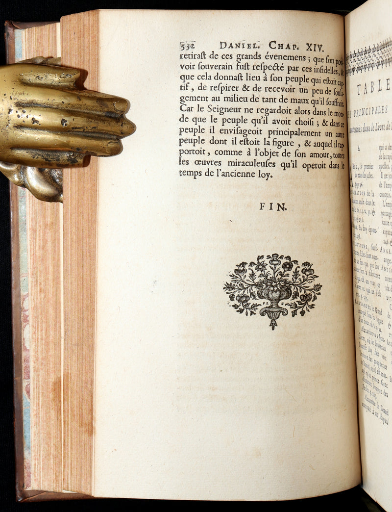 1700 Rare Latin French Book - Daniel and the Maccabees from the Old Testament