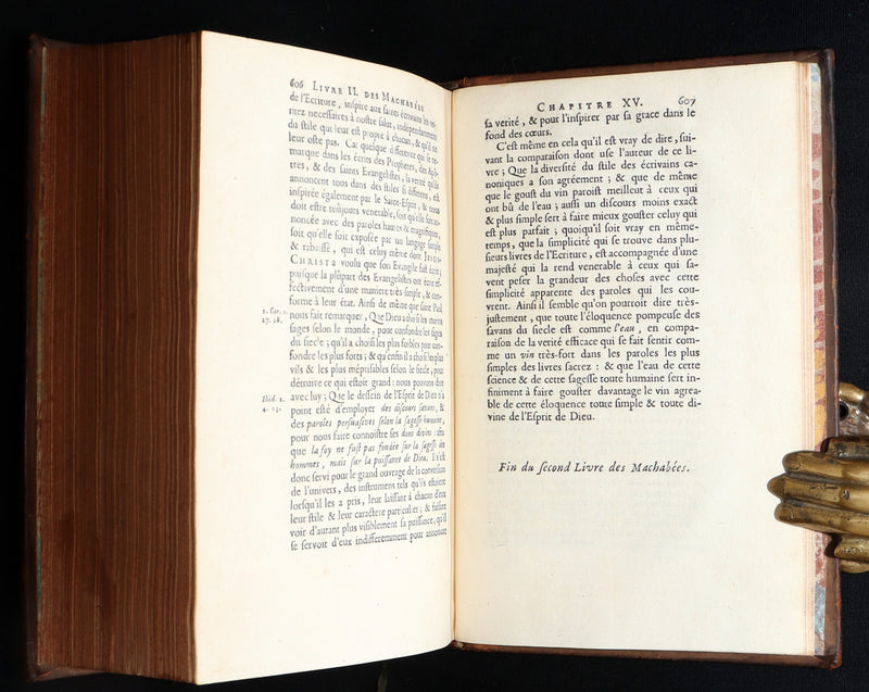 1700 Rare Latin French Book - Daniel and the Maccabees from the Old Testament